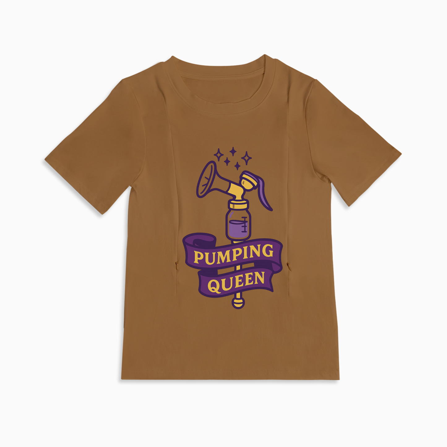 totkeeps Pumping Queen Tee | Funny Cotton Nursing & Pumping Shirt