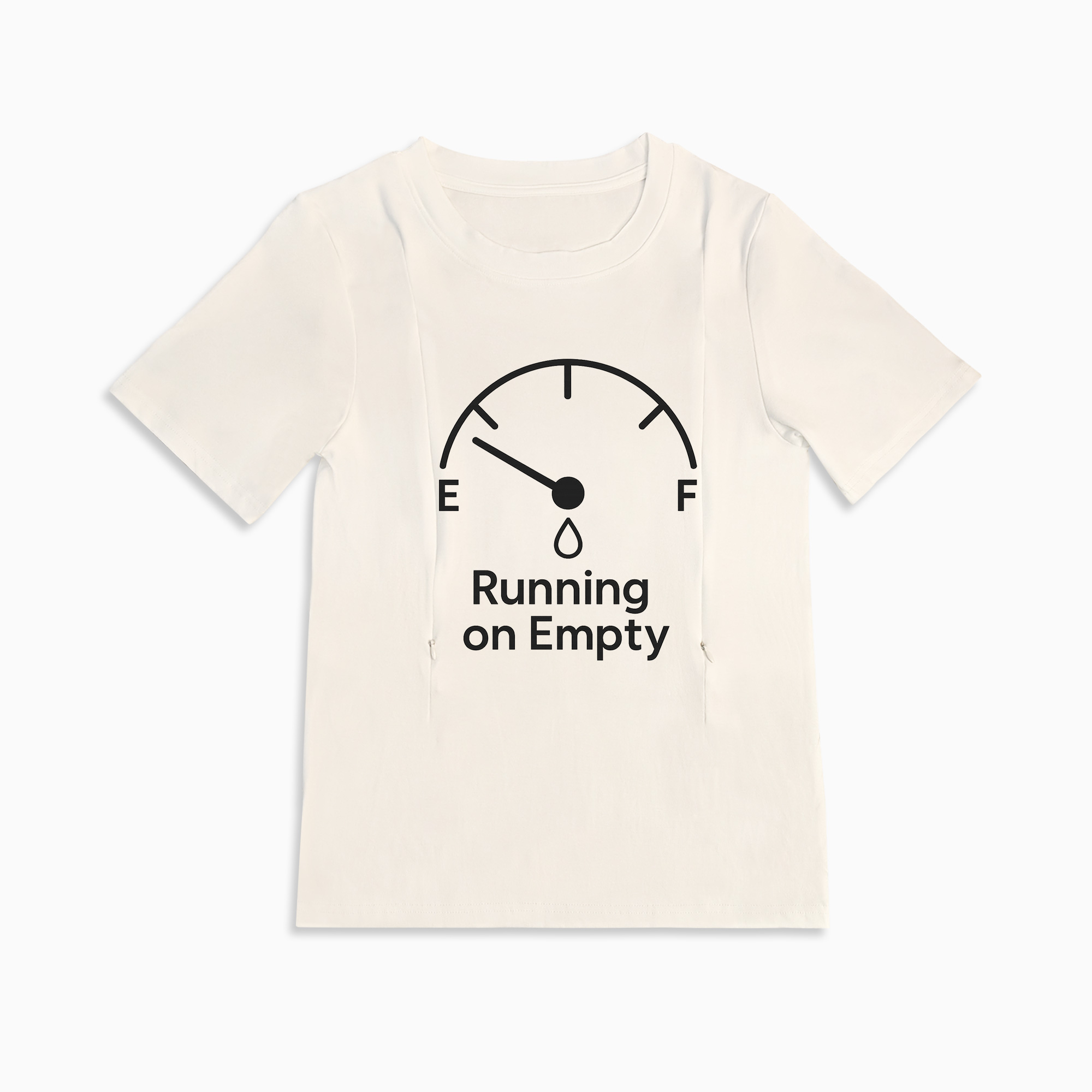 Funny Nursing T-Shirt with Zippers | "Straight Outta Milk Supply" Slogan