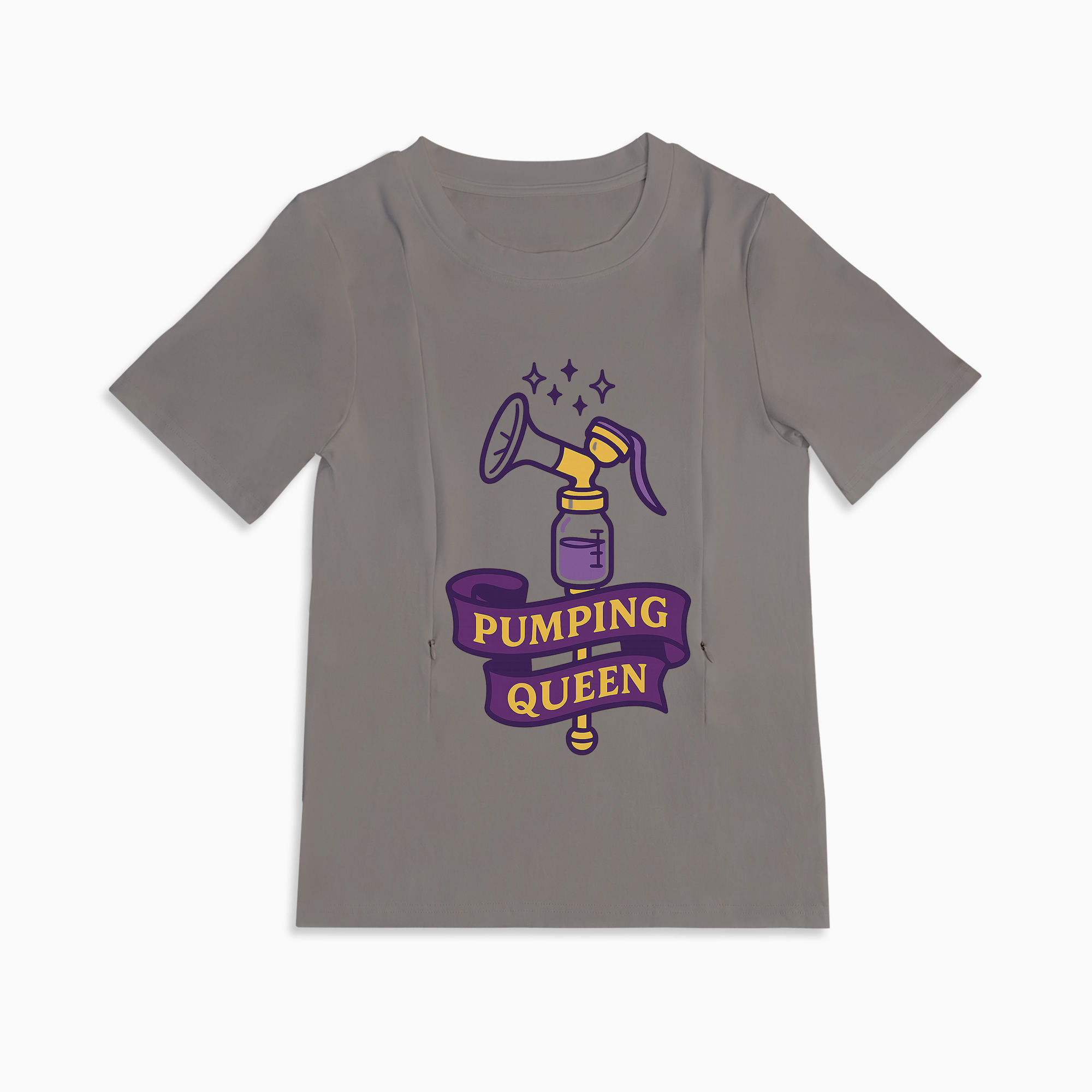 totkeeps Pumping Queen Tee | Funny Cotton Nursing & Pumping Shirt