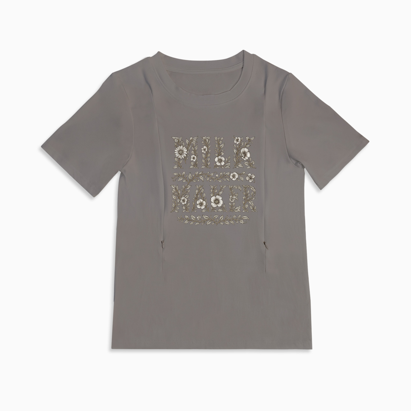 "Milk Maker" Tee | The Perfect Zippered Nursing Shirt for New Moms