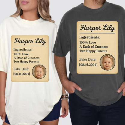 Family Matching Custom Old-fashioned Recipe Card T-Shirt