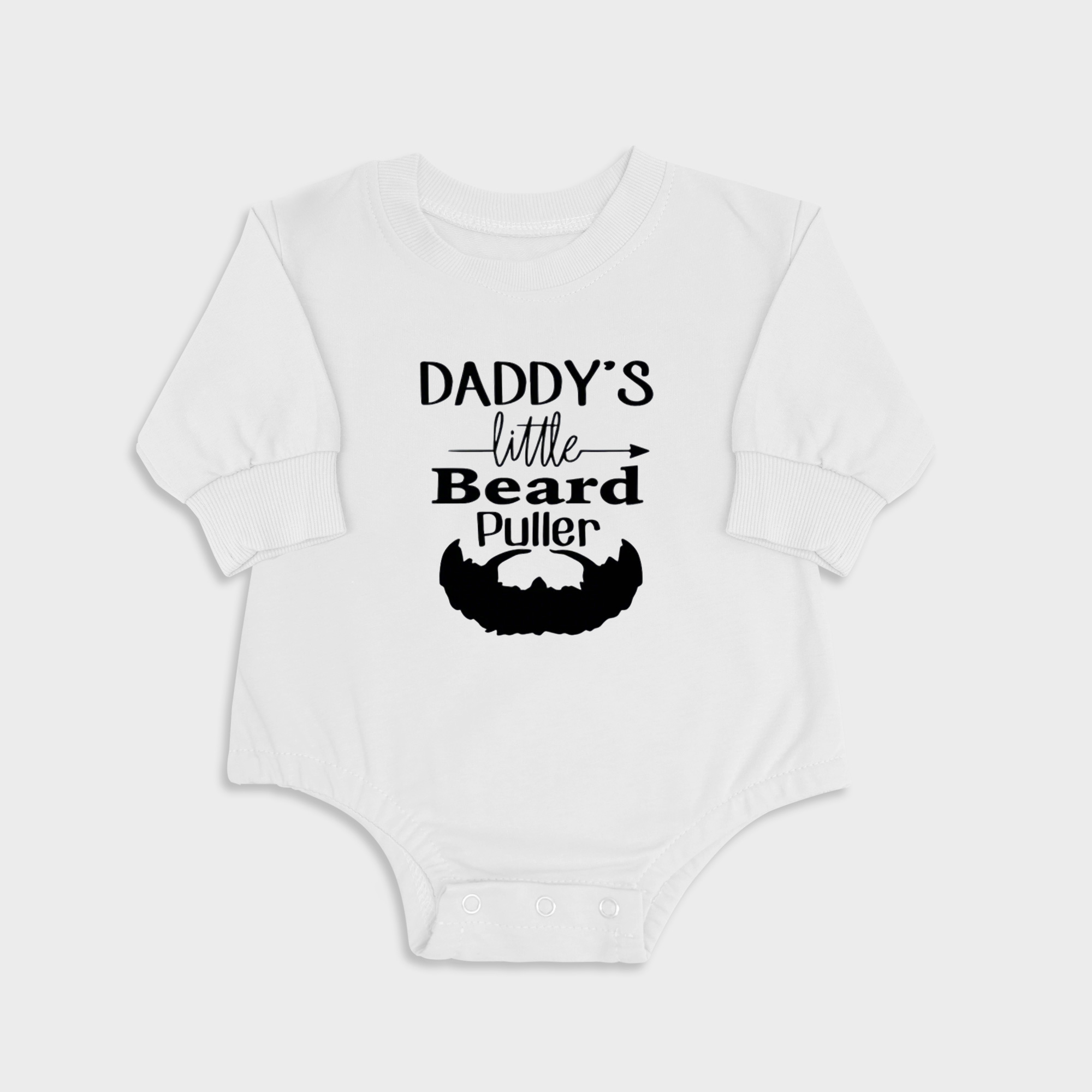 Daddy's Little Beard Puller - Long Sleeve Newborn & Baby bodysuits