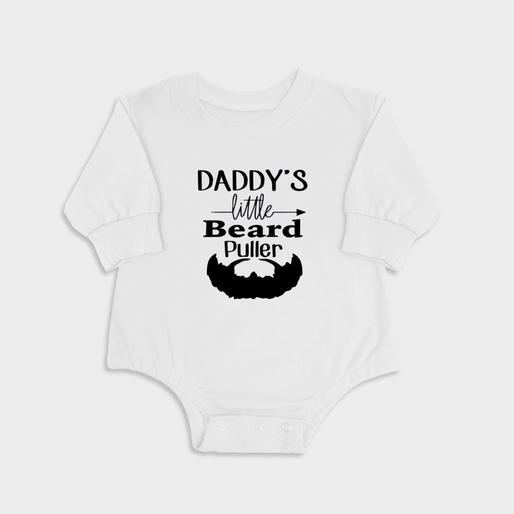Daddy's Little Beard Puller - Long Sleeve Newborn & Baby bodysuits