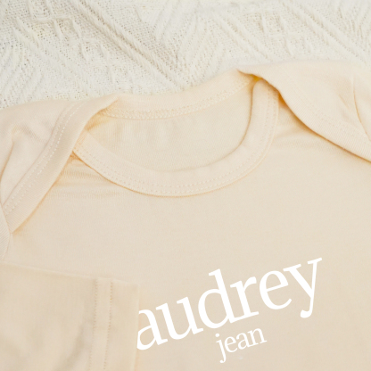 Personalized Full Length Snap Rompers