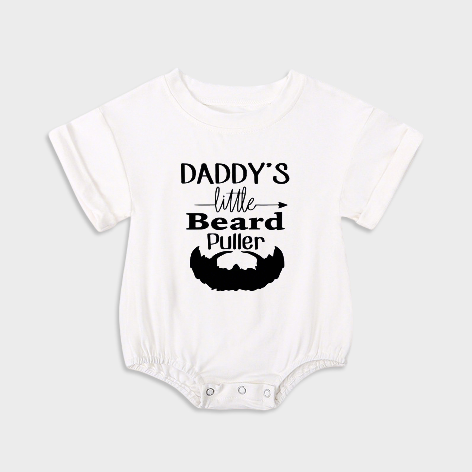 Daddy's Little Beard Puller Baby Onesie