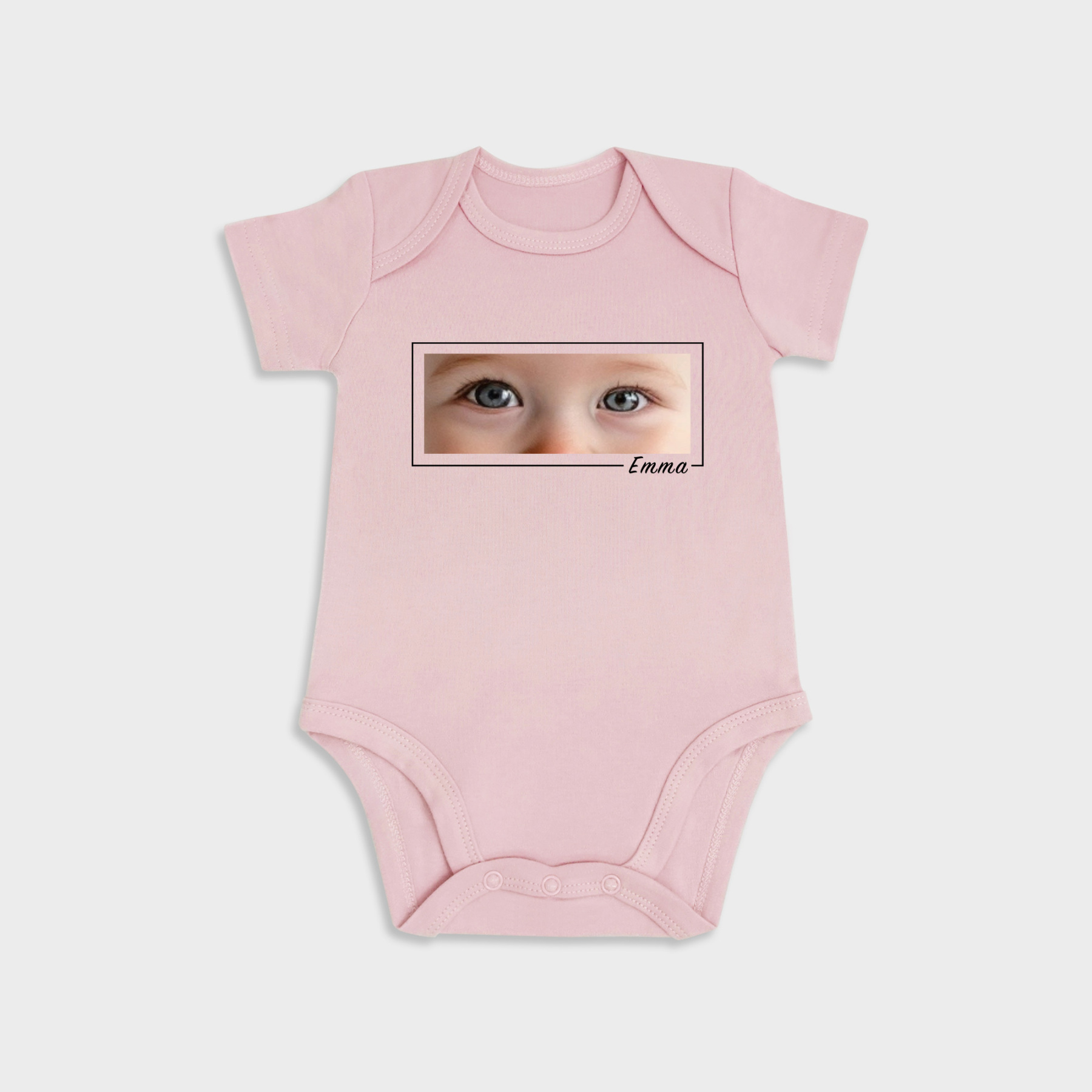Custom Baby Eyes Short-Sleeve Onesies