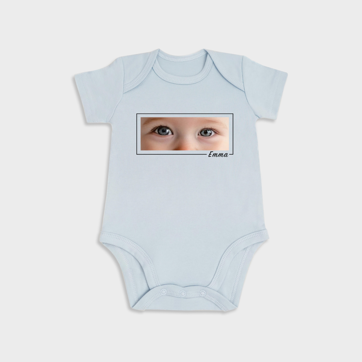 Custom Baby Eyes Short-Sleeve Onesies