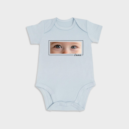 Custom Baby Eyes Short-Sleeve Onesies