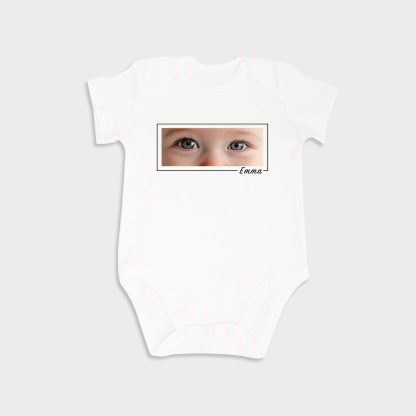 Custom Baby Eyes Short-Sleeve Onesies
