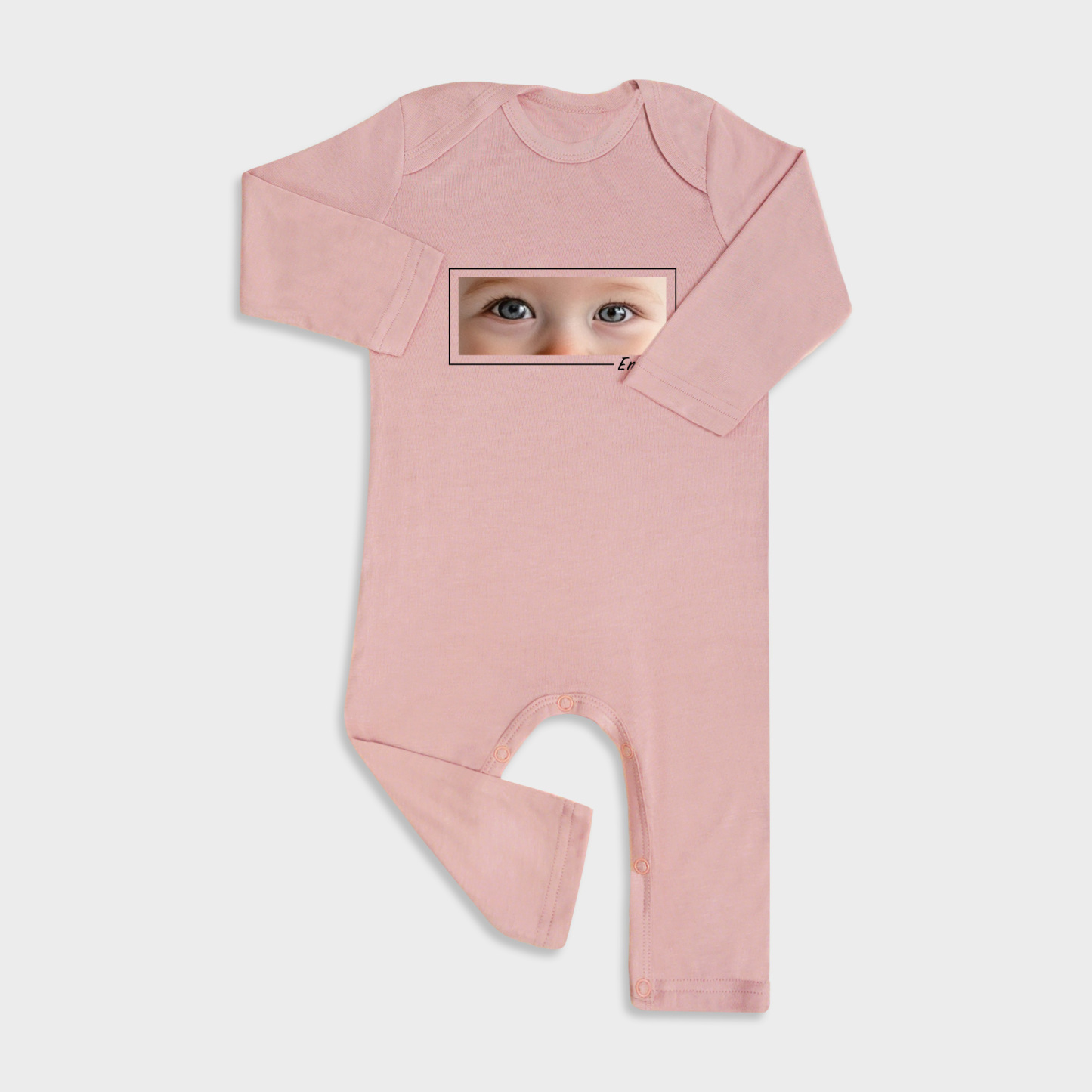 Custom Baby Eyes Full Length Snap Rompers
