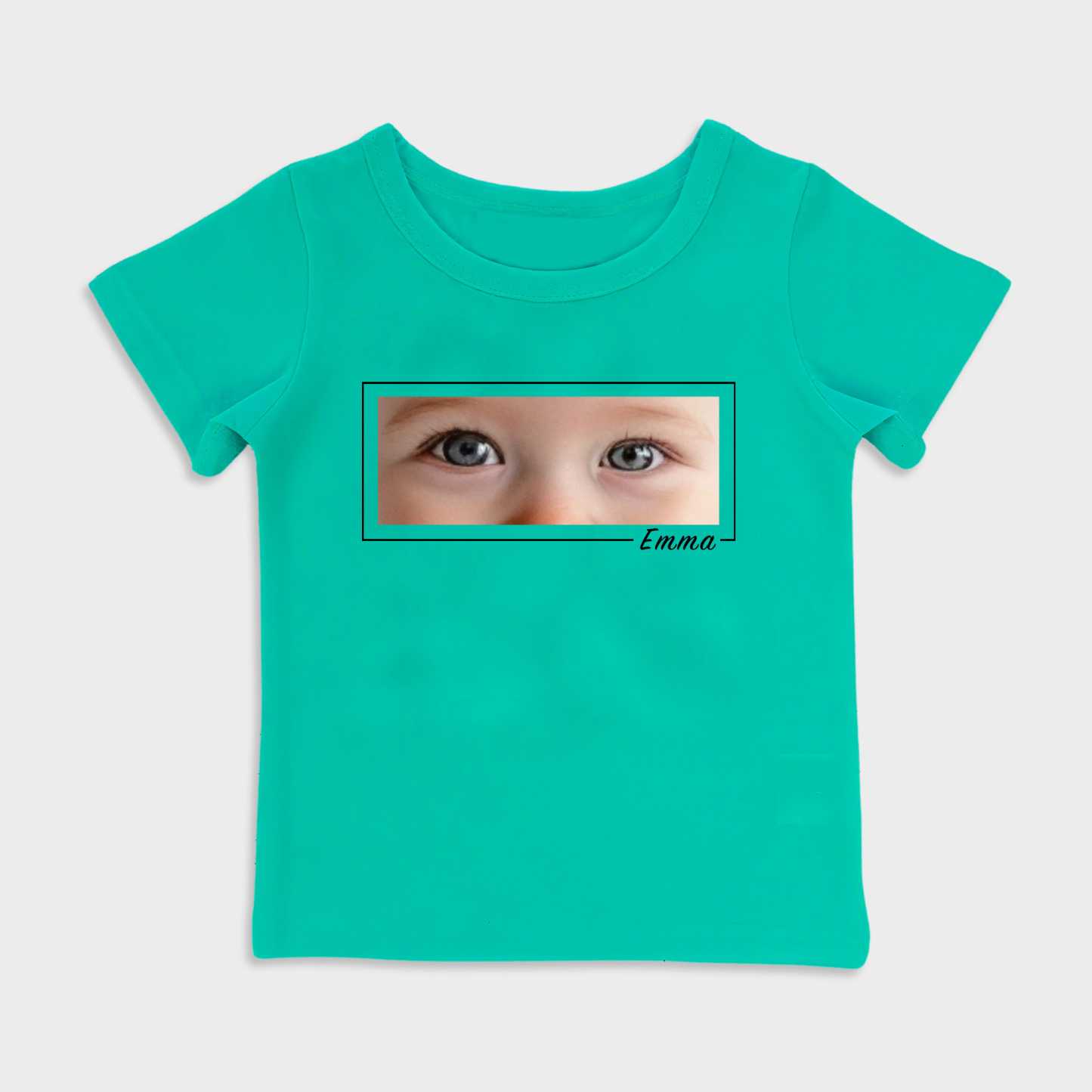 Personalized baby eye print T-shirt