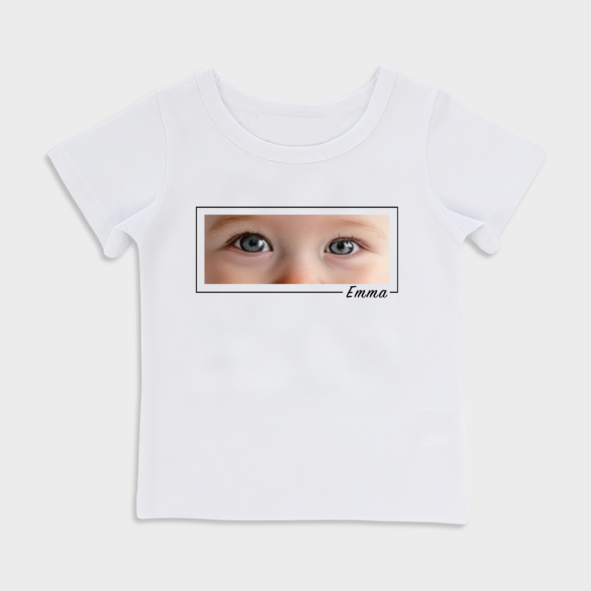 Personalized baby eye print T-shirt