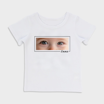 Personalized baby eye print T-shirt