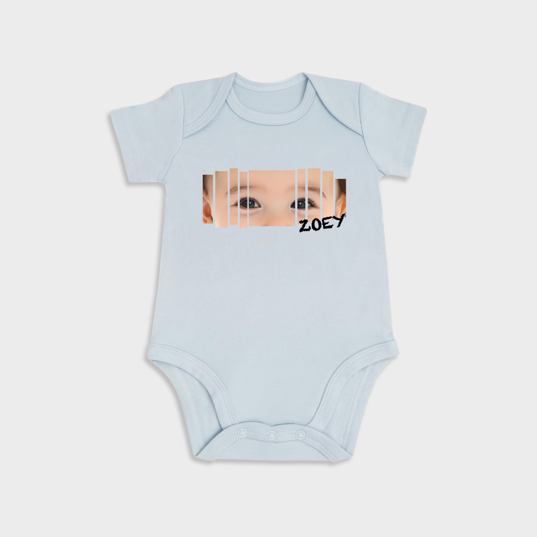 Custom Baby Eyes Short-Sleeve Onesies