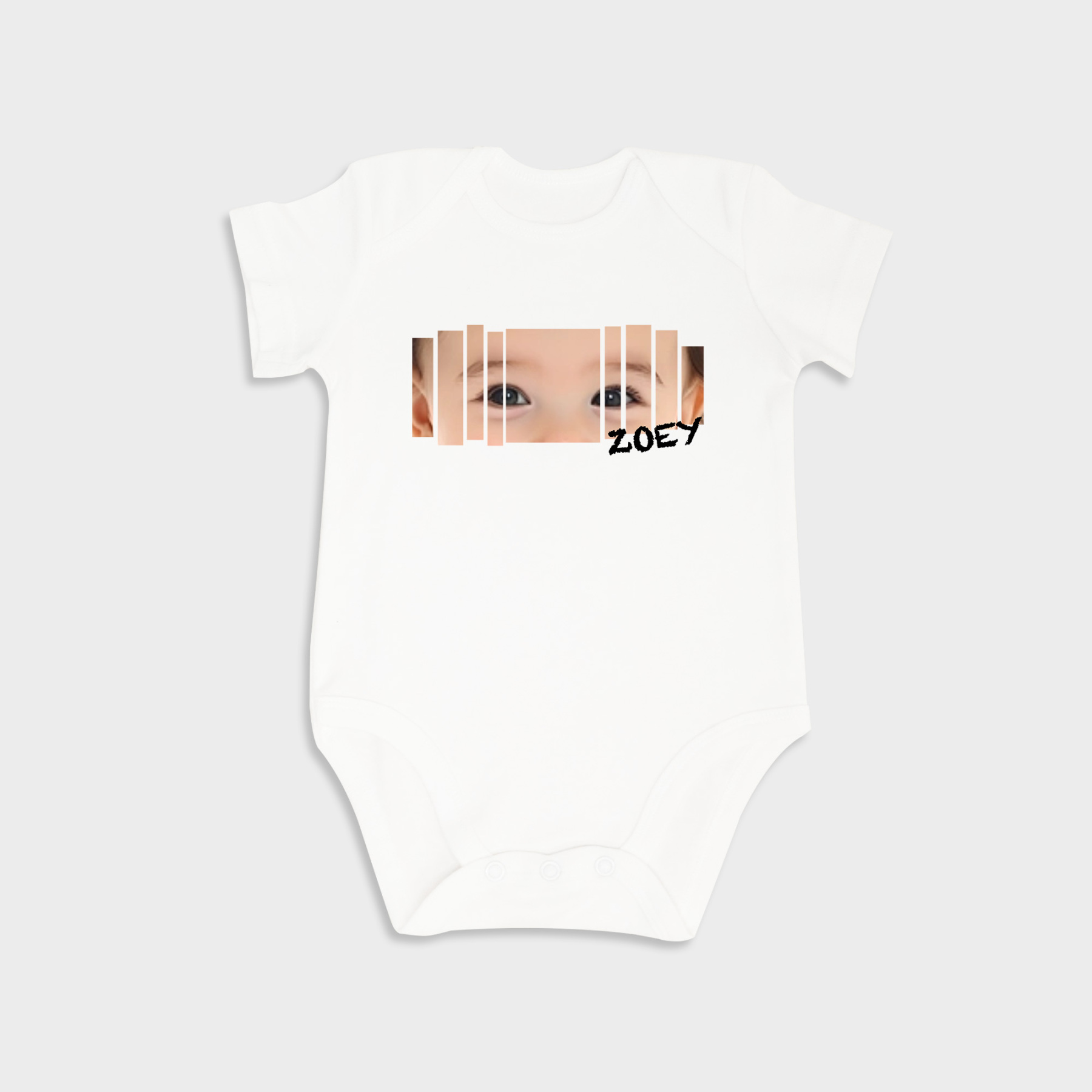Custom Baby Eyes Short-Sleeve Onesies