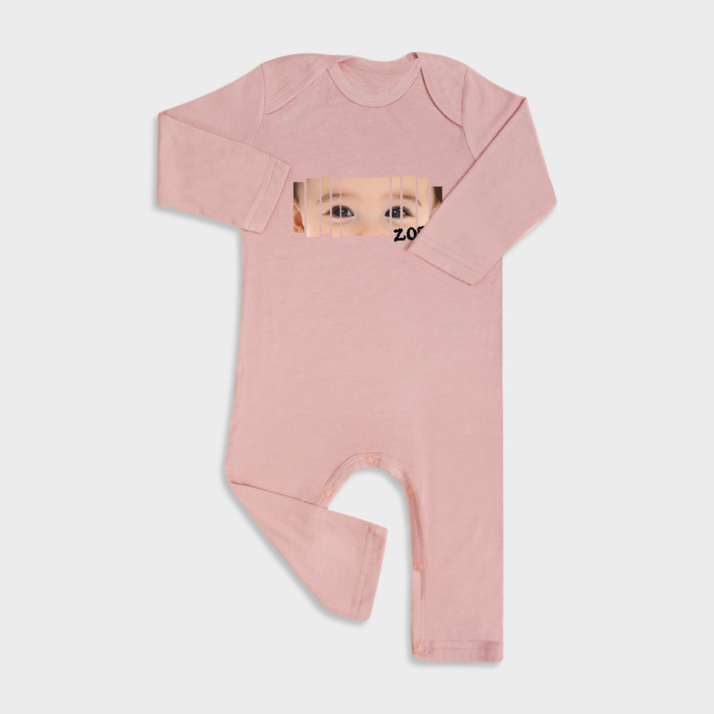 Custom Baby Eyes Full Length Snap Rompers