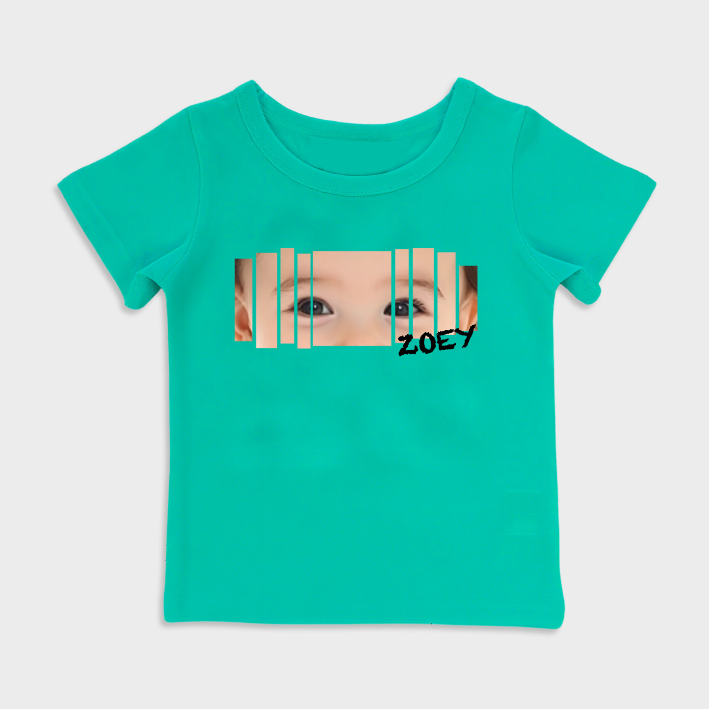 Personalized baby eye print T-shirt