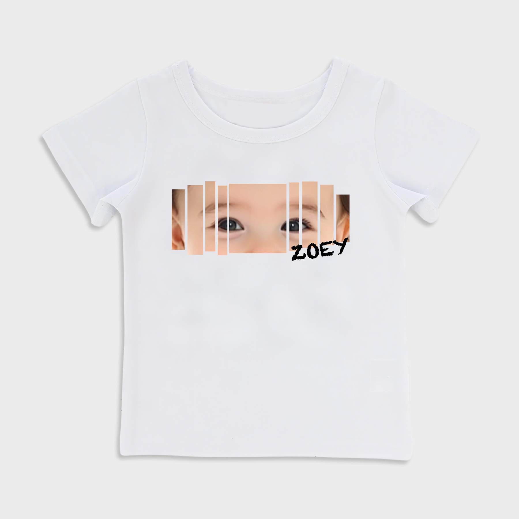 Personalized baby eye print T-shirt