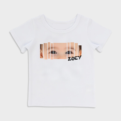 Personalized baby eye print T-shirt