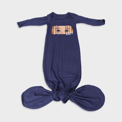 Custom Baby Eyes Modal Newborn Knot Gown