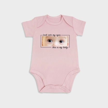Custom Baby Eyes Short-Sleeve Onesies