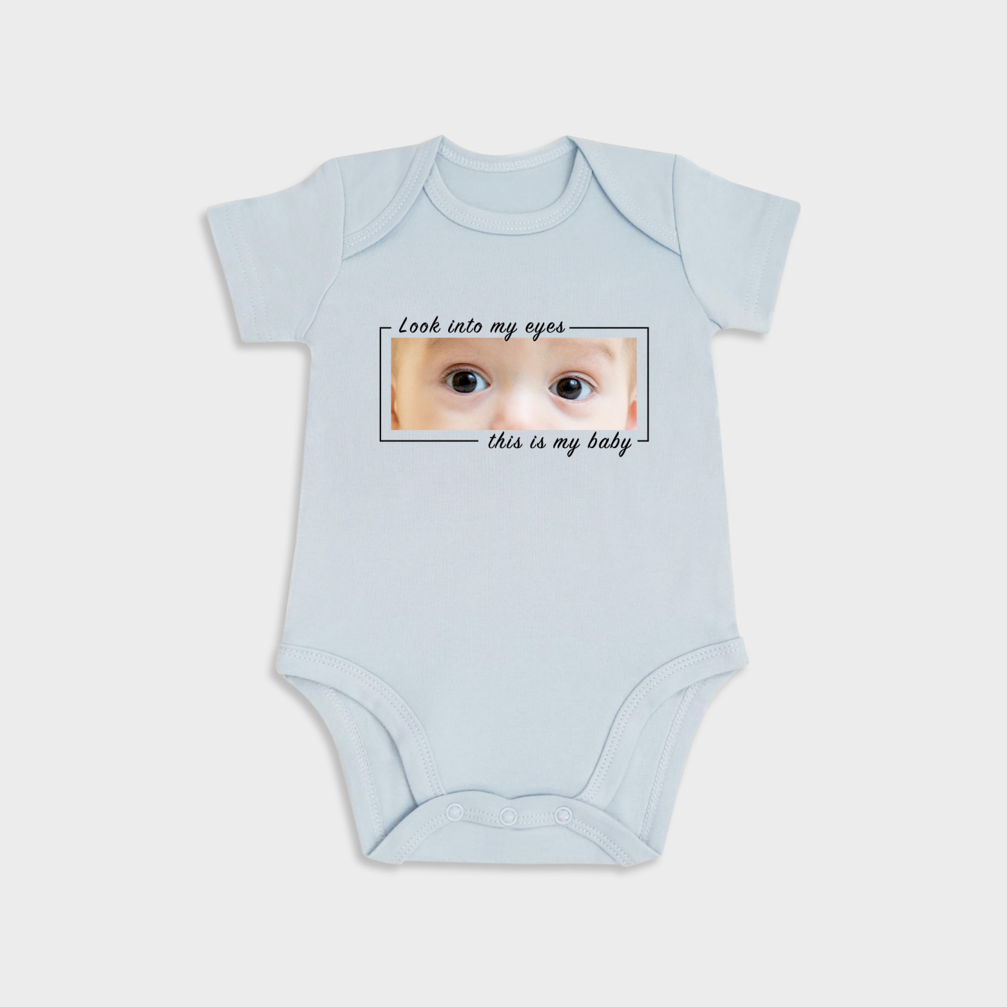 Custom Baby Eyes Short-Sleeve Onesies