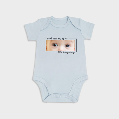 Custom Baby Eyes Short-Sleeve Onesies