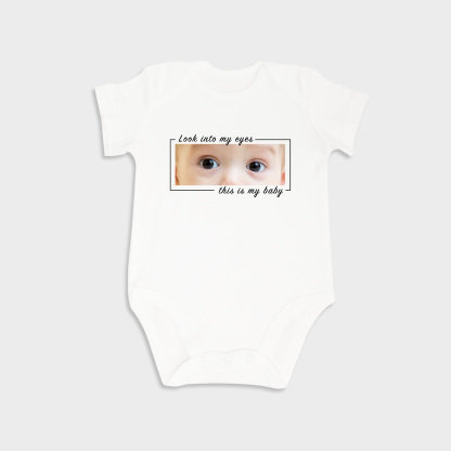 Custom Baby Eyes Short-Sleeve Onesies