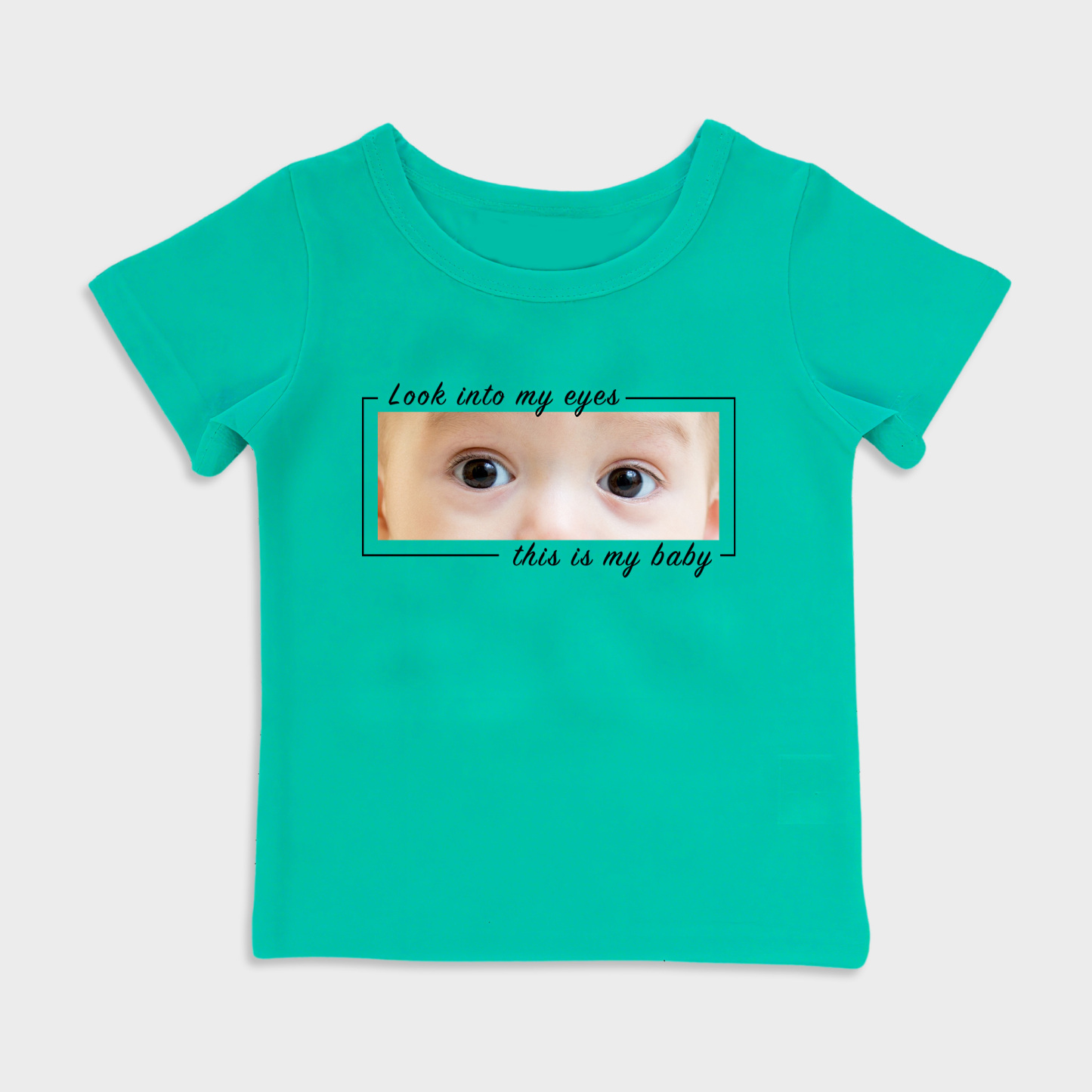 Personalized baby eye print T-shirt