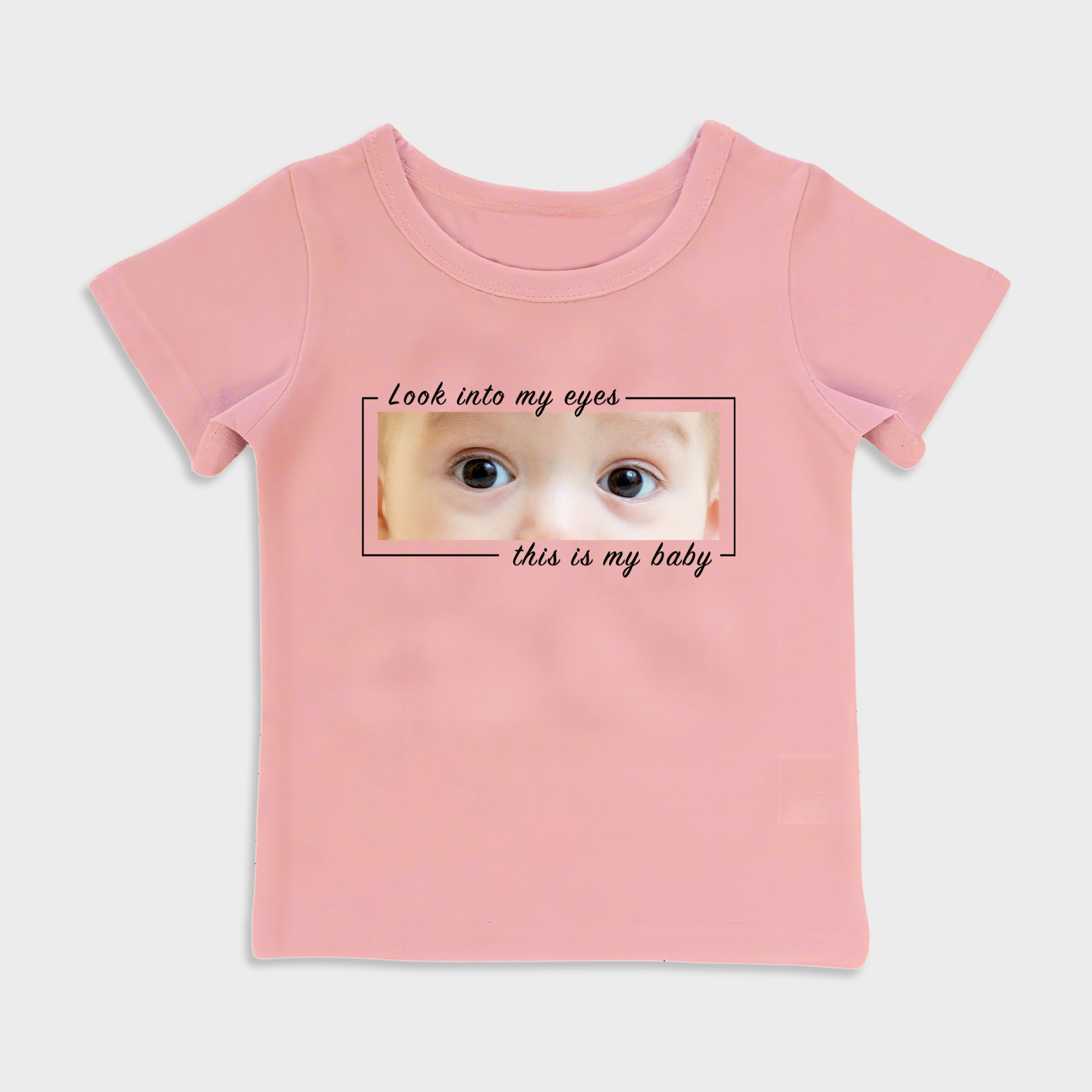 Personalized baby eye print T-shirt