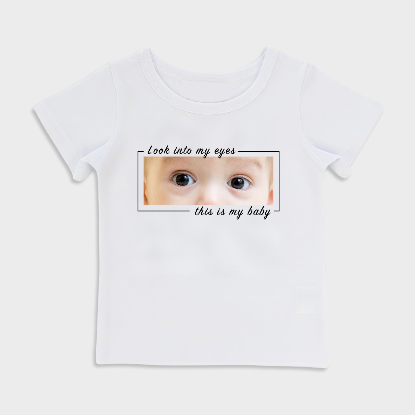 Personalized baby eye print T-shirt