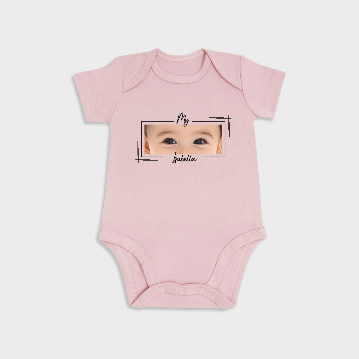 Custom Baby Eyes Short-Sleeve Onesies