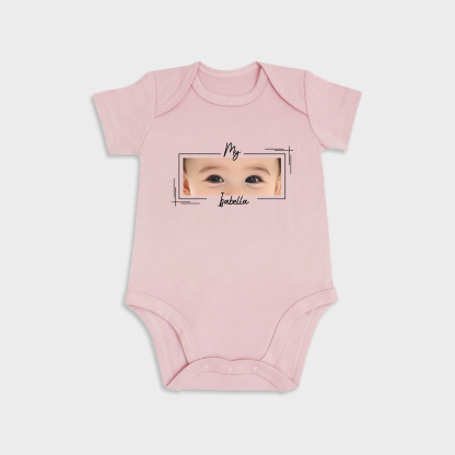 Custom Baby Eyes Short-Sleeve Onesies