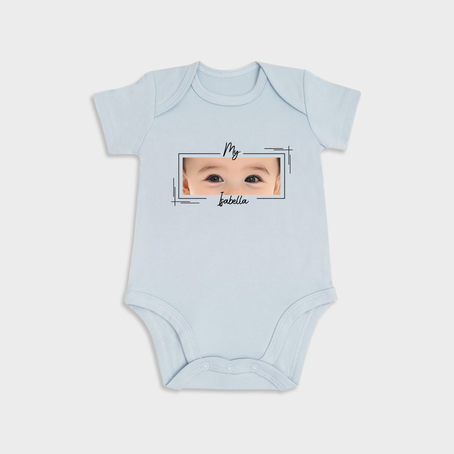 Custom Baby Eyes Short-Sleeve Onesies