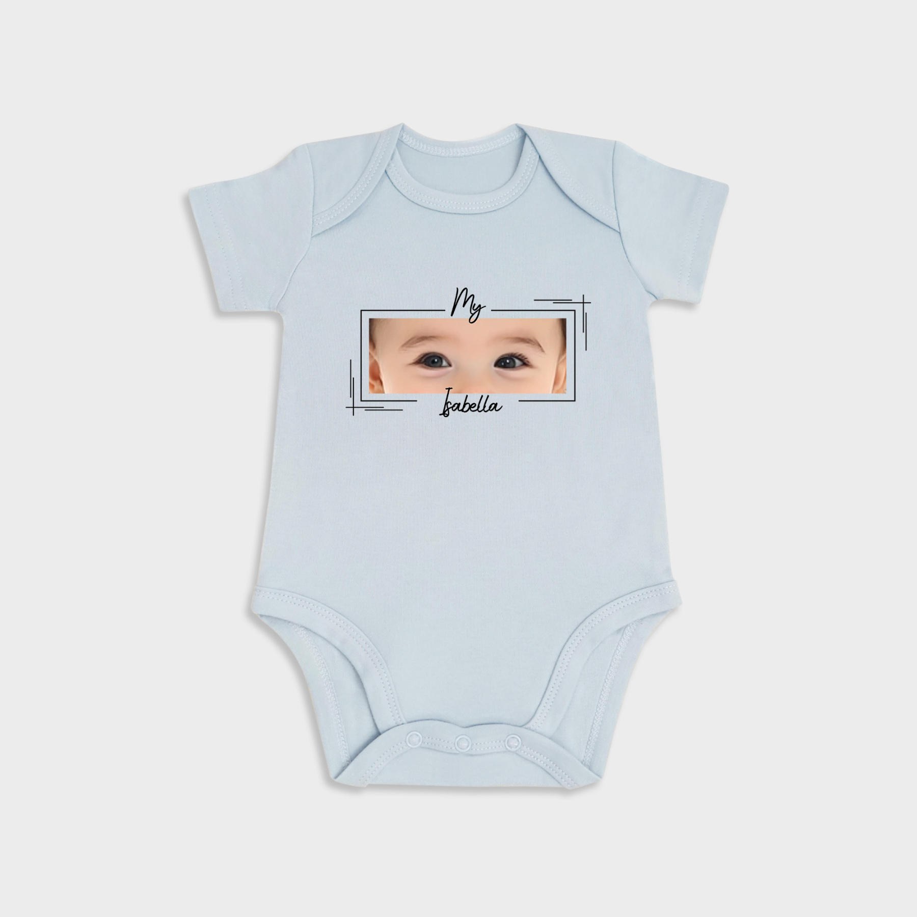 Custom Baby Eyes Short-Sleeve Onesies
