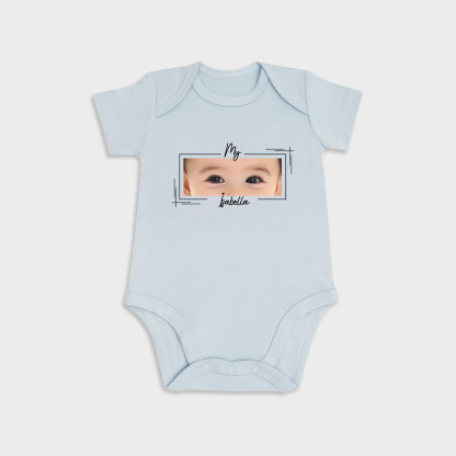 Custom Baby Eyes Short-Sleeve Onesies