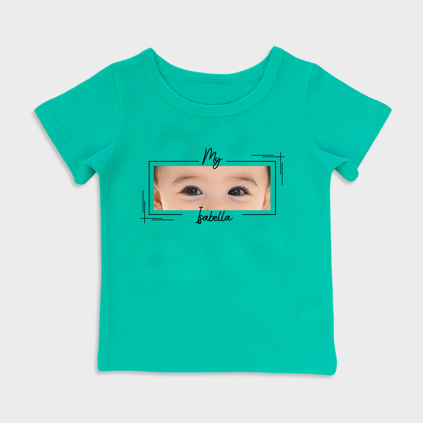 Personalized baby eye print T-shirt