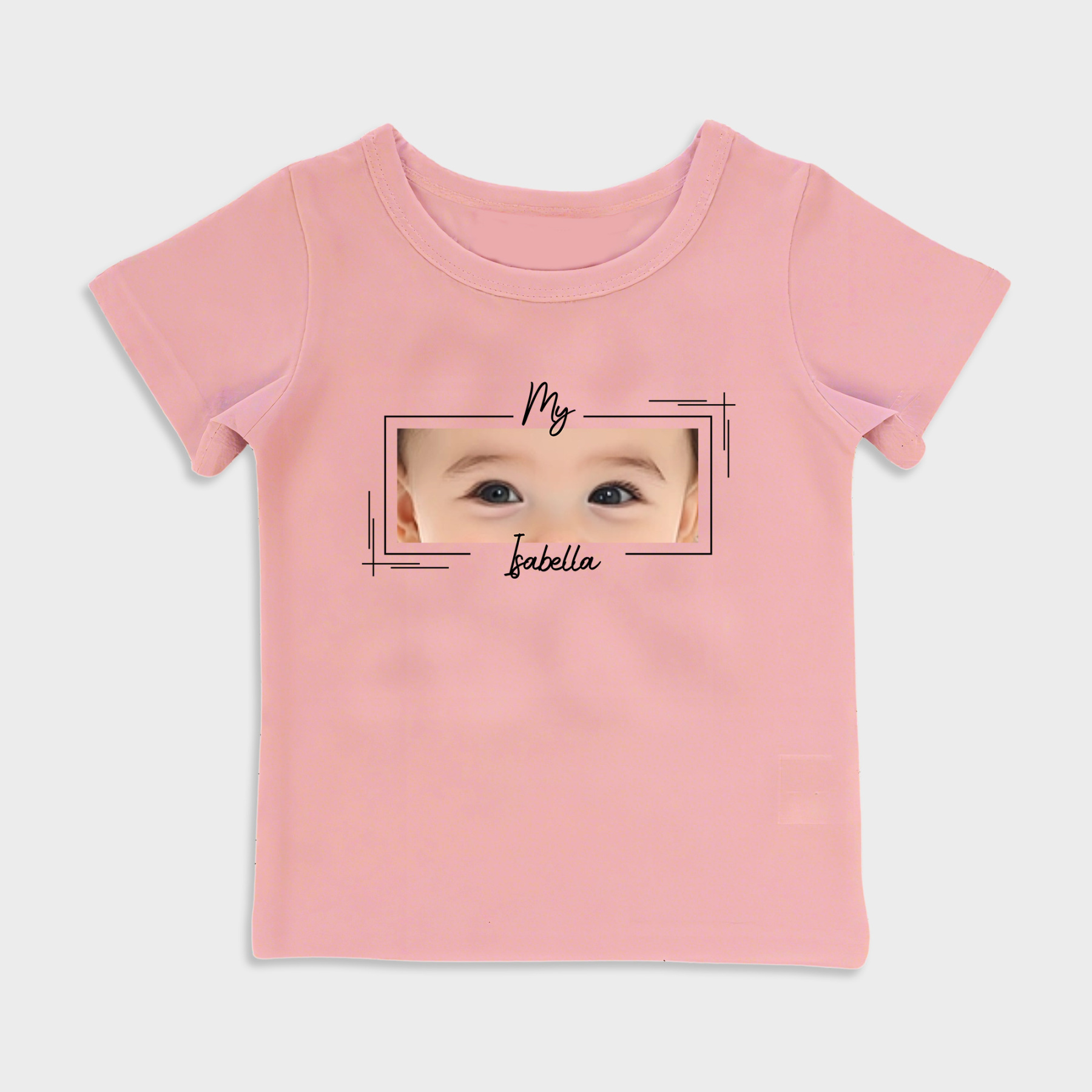 Personalized baby eye print T-shirt
