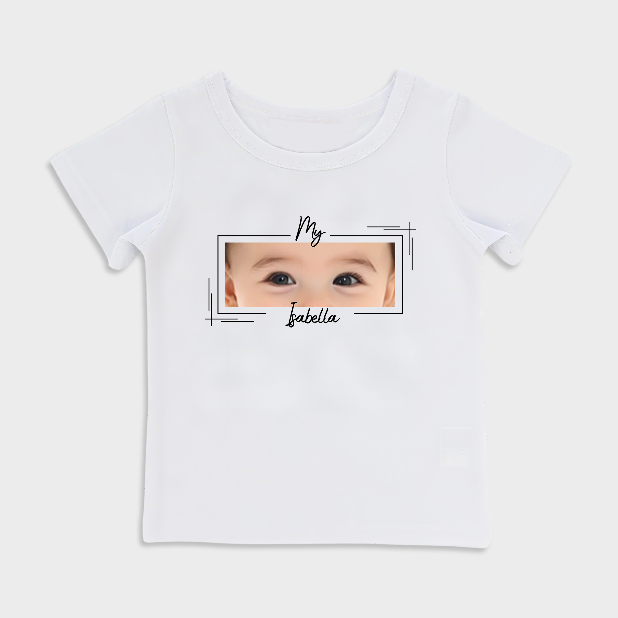 Personalized baby eye print T-shirt