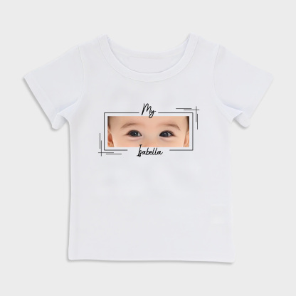 Personalized baby eye print T-shirt