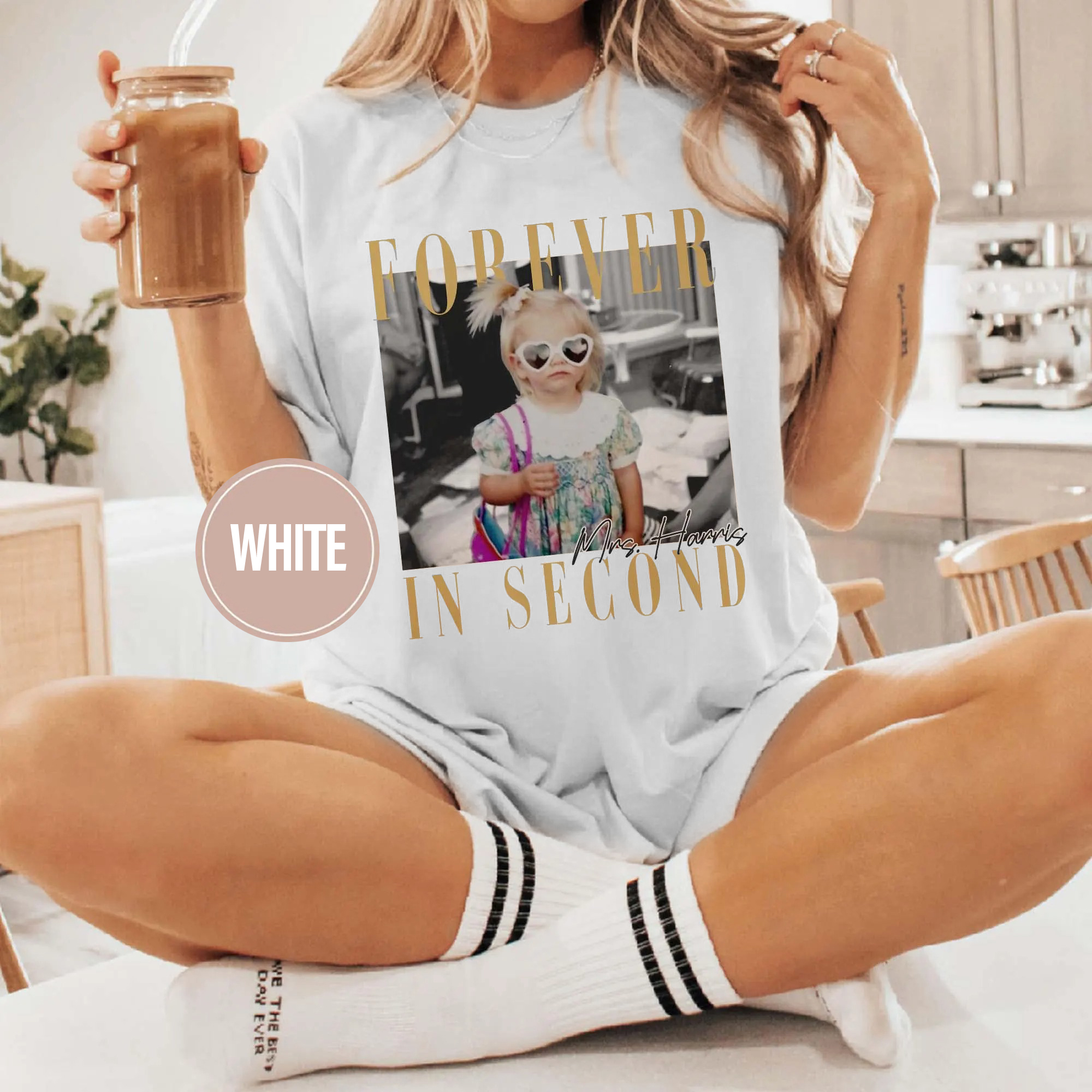 Custom Forever In Second Photo T-Shirt