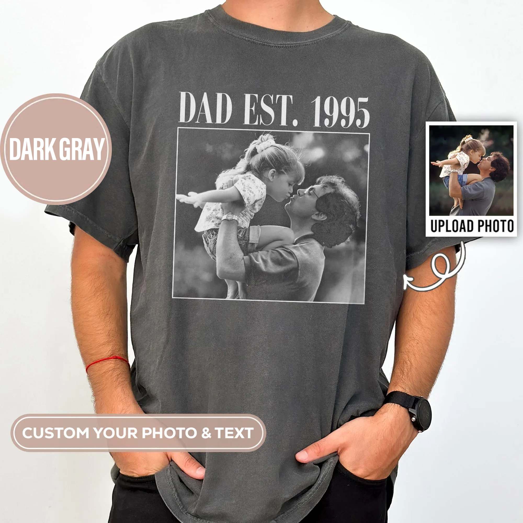 Custom NO.1 DAD Photo T-Shirt