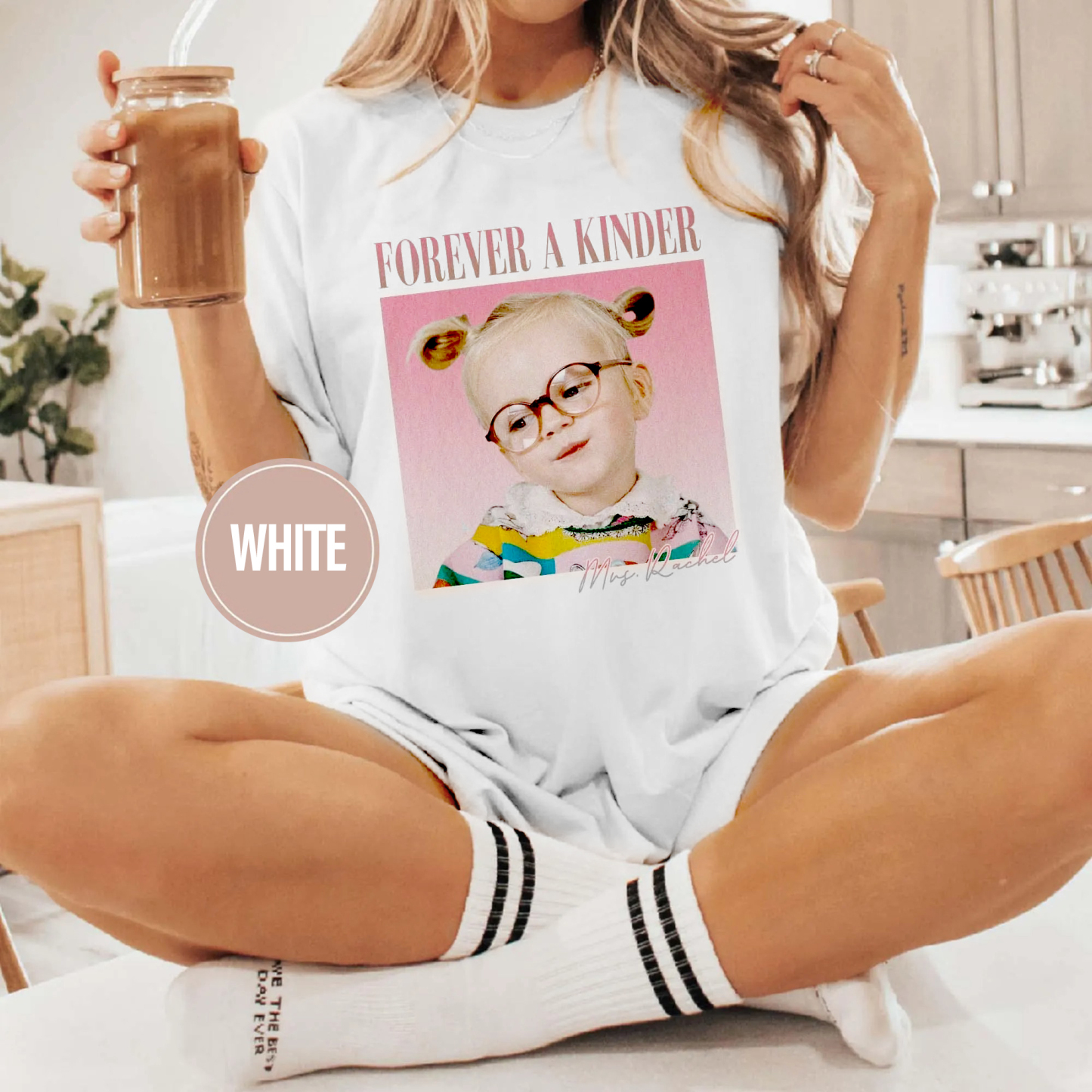 Custom Colorful Background Photo T-Shirt