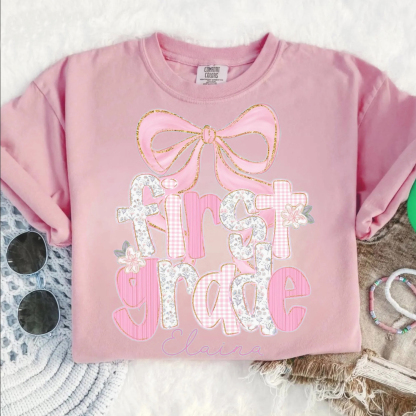 Custom Back to School T-Shirt - First Grade