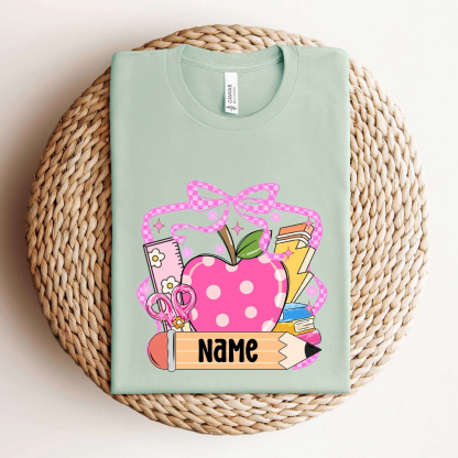 Custom Back to School T-Shirt - Learning Supplies