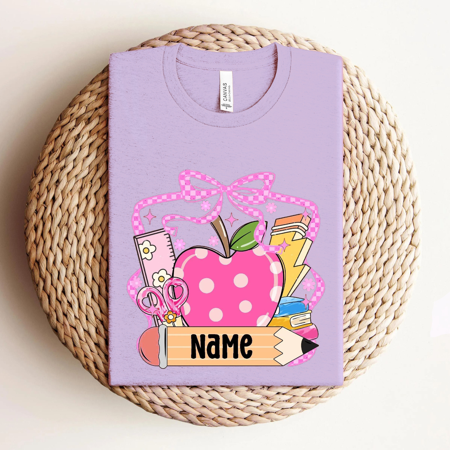 Custom Back to School T-Shirt - Learning Supplies
