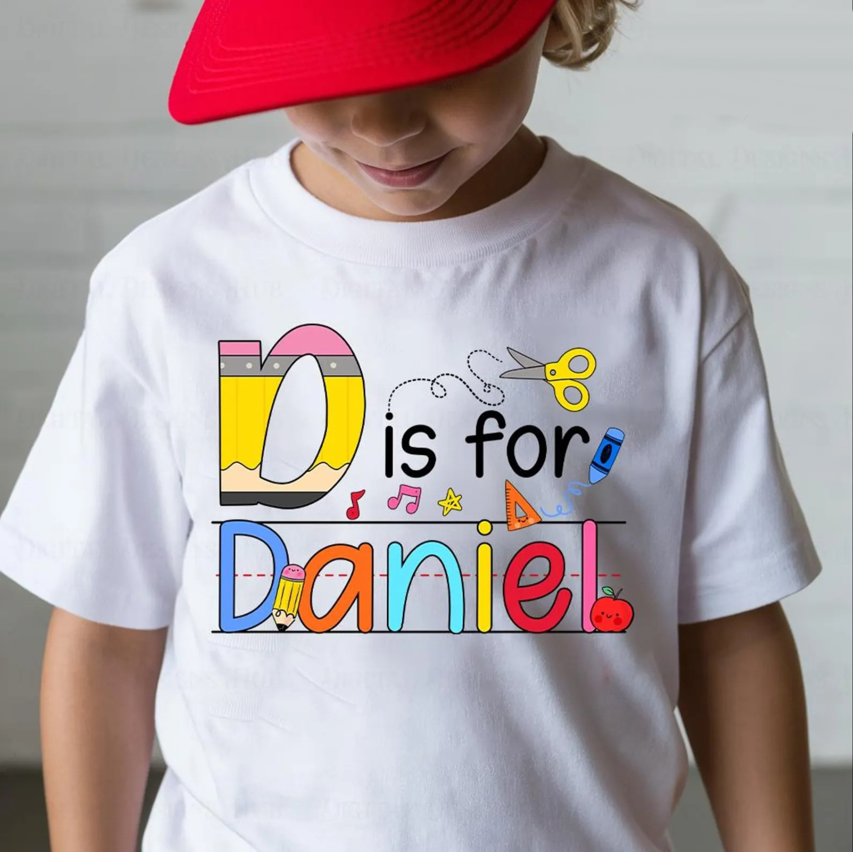 Custom Back to School T-Shirt - Alphabet Spelling