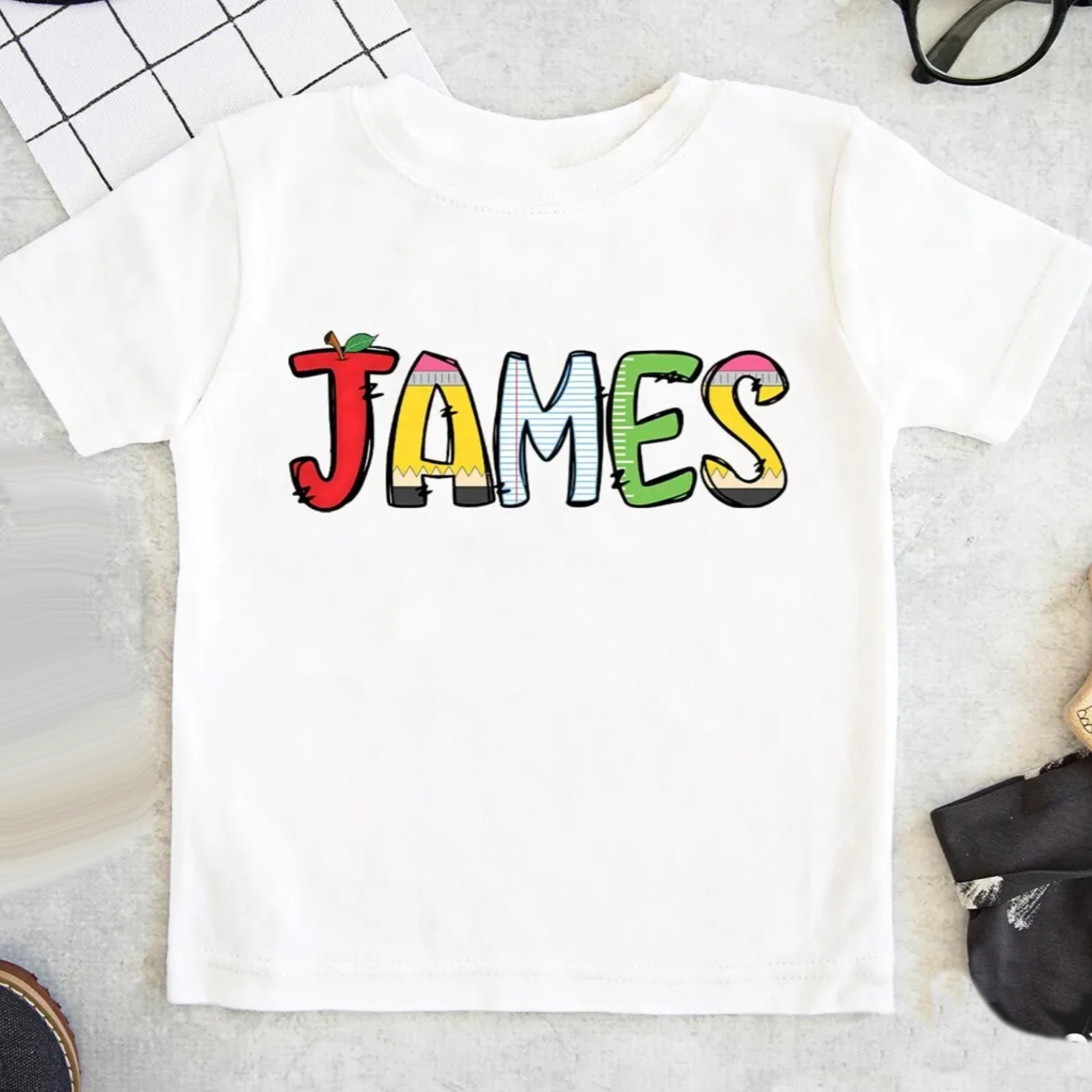 Custom Back to School T-Shirt - Creative Letters