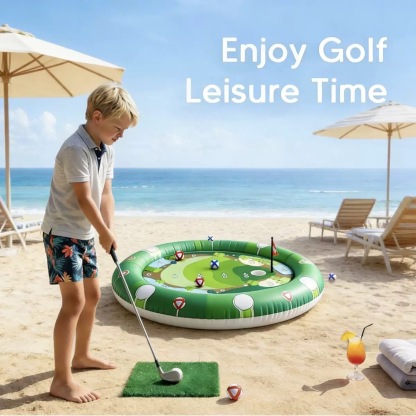 Inflatable Pool Golf Game Set – Floating Mini Golf Challenge for Kids & Family Fun