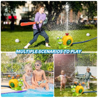 Kids Outdoor Water Play Set – Multi-Activity Sprinkler, Flying Disc & Baseball Game Kit